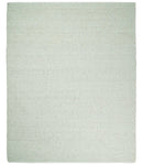 Modern Solid Design White Handwoven Wool Area Rug