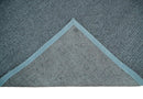 5x8 and 8x10 Braided Wool Solid Gray Hand Woven Soft Plush Area Rug