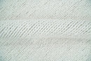5x8 and 8x10 Braided Wool Solid White Hand Woven Soft Plush Area Rug