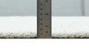 5x8 and 8x10 Braided Wool Solid White Hand Woven Soft Plush Area Rug