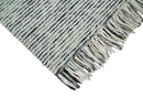 Hand Made Beige and Charcoal Wool Area Rug