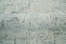 Modern Style Hand Tufted Blue and Ivory Area Rug