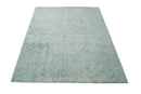 Modern Style Hand Tufted Blue and Ivory Area Rug