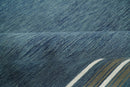 Modern Solid Design Blue Hand Tufted Wool Area Rug