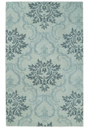 Hand Tufted Modern Ivory and Gray Wool Area rug