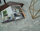 Silver And Beige Modern Style Hand Tufted Wool Area Rug