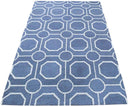 Blue Modern Style Hand Tufted Wool Area rug