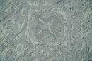 Silver And Beige Modern Style Hand Tufted Wool Area Rug