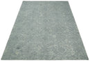 Silver And Beige Modern Style Hand Tufted Wool Area Rug