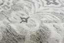 Ivory And Gray Modern Style Hand Tufted Wool Area rug