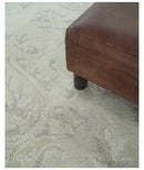 Beige Modern Style Hand Tufted 5x8 Wool Area Rug