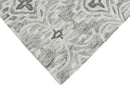 Ivory And Gray Modern Style Hand Tufted Wool Area rug