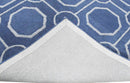 Blue Modern Style Hand Tufted Wool Area rug