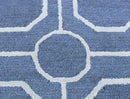 Blue Modern Style Hand Tufted Wool Area rug