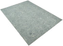 Silver And Beige Modern Style Hand Tufted Wool Area Rug