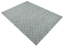 Modern Geometrical Design Hand Tufted Wool Area Rug