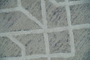 Modern Geometrical Design Hand Tufted Wool Area Rug