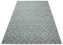 Modern Geometrical Design Hand Tufted Wool Area Rug