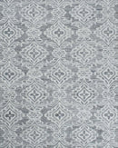 Traditional Ivory And Gray Hand Tufted Wool Area Rug