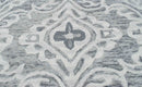 Traditional Ivory And Gray Hand Tufted Wool Area Rug