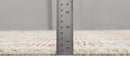 5x8 Beige, Rust, Ivory and Charcoal Geometrical Pattern Hand Tufted Wool Area Rug