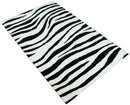 Modern Zebra Hand Tufted Black and White Wool Area Rug
