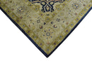 Traditional Black and Olive Hand Tufted 5x8 Wool Area Rug