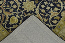 Traditional Black and Olive Hand Tufted 5x8 Wool Area Rug