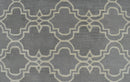 5x8 Gray and Beige Wool Area Rug | Handmade Area rug made with fine wool