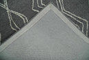 5x8 Gray and White Tribal Hand Tufted Textured Loop Area Rug