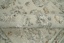 Hand Tufted Beige and Silver Wool Textured Loop 5x8 Area Rug