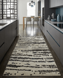5x8 Hand Knotted Beige and Brown Modern Abstract  Recycled Silk Area Rug