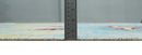 5x8 Hand Knotted Blue, Silver and Red Contemporary Recycled Silk Area Rug