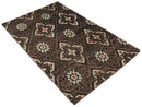 5x8 Hand Knotted Brown, Beige and Rust Antique Style Contemporary Bamboo Silk Area Rug