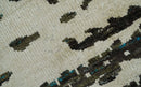 5x8 Hand Knotted Beige and Brown Modern Abstract  Recycled Silk Area Rug
