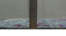 5x8 Hand Knotted Ivory, Blue and Purple Modern Abstract  Recycled Silk Area Rug