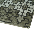 5x8 Hand Knotted Beige and Ivory Modern Contemporary Recycled Silk Area Rug