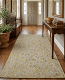 5x8 Hand Tufted Beige Wool Textured Loop Area Rug