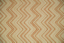 5x8 Hand Tufted Terracotta and Rust Modern Chevron Wool Area Rug | TRDMA39