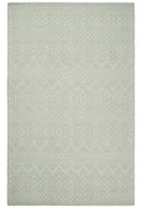 5x8 Hand woven tribal Woolen Chunky and Soft White and Beige Wool Area Rug | TRDMA17