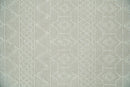 5x8 Hand woven tribal Woolen Chunky and Soft White and Beige Wool Area Rug | TRDMA17