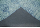 5x8 Ivory and Blue Traditional Ikat design Hand Tufted Wool Area Rug