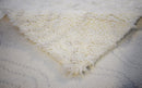 Beige and Charcoal Modern Handmade 5x8 Wool Area Rug