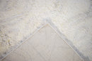 Beige and Charcoal Modern Handmade 5x8 Wool Area Rug