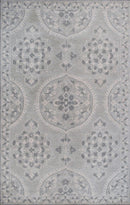 Gray Traditional Style Hand Tufted Wool 5x8 Area Rug