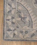 Gray Traditional Style Hand Tufted Wool 5x8 Area Rug