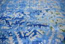 Blue Modern Style Hand Tufted Wool And Viscose 5x8  Area Rug