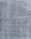 5x8 Silver and Black Modern Contemporary Hand Loom Viscose Area Rug