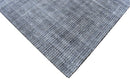 5x8 Silver and Black Modern Contemporary Hand Loom Viscose Area Rug