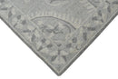 Traditional Silver and Gray Hand Tufted 5x8 Wool Area Rug